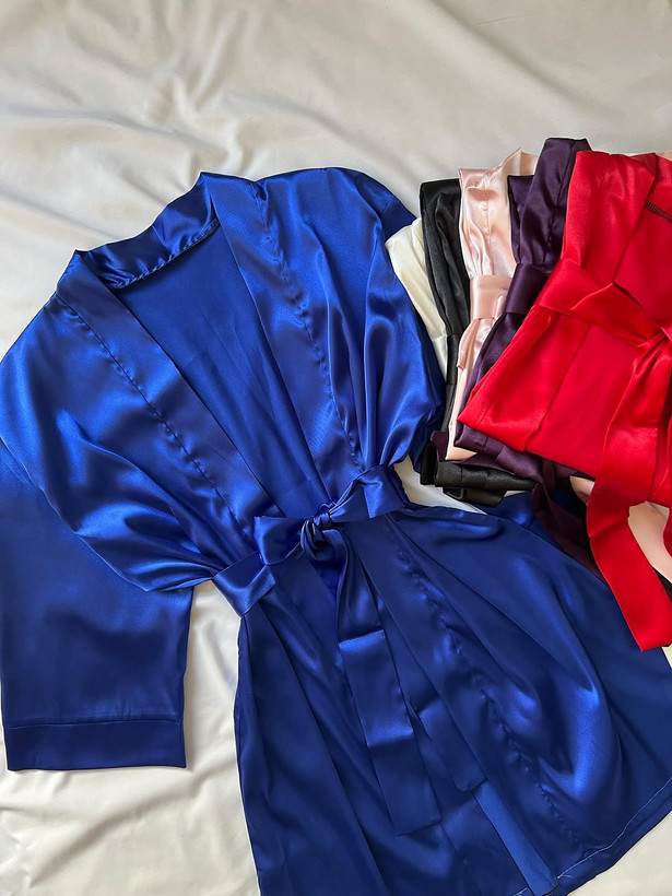 روبدوشامبر ساتن جور/ پک 6تایی/(عمده)