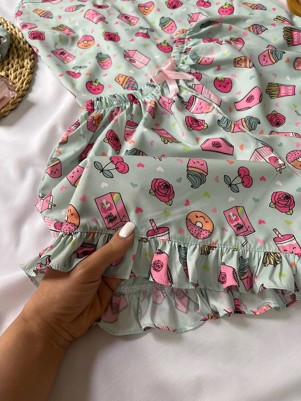 تاپ و شورتک بوگاتی طرح کندی/پک 6تایی/(عمده)