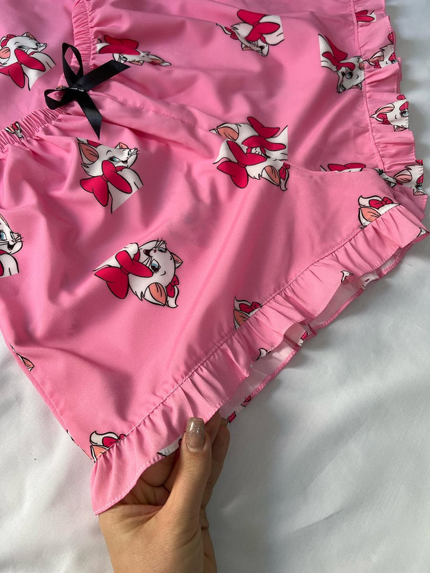 تاپ شورتک بوگاتی طرح گربه اشرافی/پک 6تایی/(عمده)