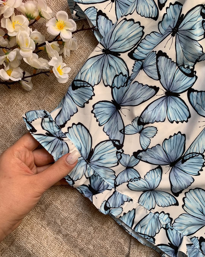تاپ شورتک بوگاتی پروانه آبی/پک 6تایی/(عمده)